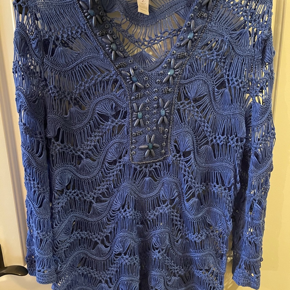 Chico’s Tunic Size 2 (Medium) Purple NWOT